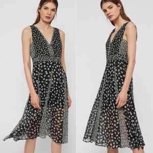 All Saints Macella Scatter Dress Size 4